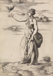 Proserpine Changing Aesculapius into an Owl, 1548