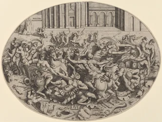 The Battle of the Amazons (recto)