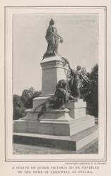 A Statue of Queen Victoria to be unveiled by the Duke of Cornwall at Ottawa