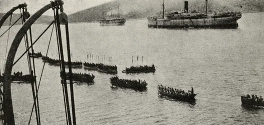 A Landing Force Leaving the Transports for the Shore During the Gallipoli Campaign, from 