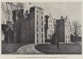 Aboyne Castle, Aberdeenshire, the Seat of the Marquis of Huntly