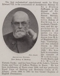 Archdeacon Stevens, New Bishop of Barking
