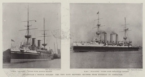 Belleville v Scotch Boilers, the Test Race between Cruisers from Spithead to Gibraltar