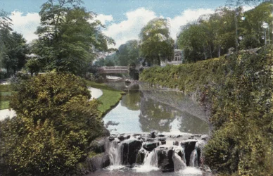 Buxton, The Gardens and Waterfall