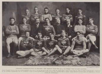 Canadian Lacrosse-Players in England, the Toronto Team Now on a Six Weeks Visit to This Country