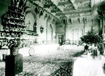 Christmas Tables in the Durbar Room at Osborne House