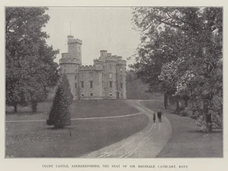 Cluny Castle, Aberdeenshire, the Seat of Sir Reginald Cathcart, Baronet