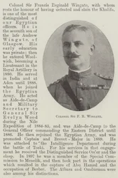 Colonel Sir F R Wingate