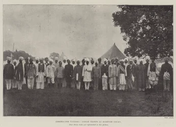 Coronation Visitors, Indian Troops at Hampton Court