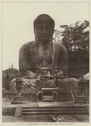 Daibutsu, The Sacred Buddha, at Kamakura, Japan