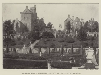 Drummond Castle, Perthshire, the Seat of the Earl of Ancaster