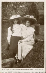 Ellaline Terriss, English actress and singer with her daughter, Mabel