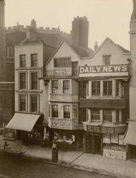 Fleet Street, London; north side featuring 184-186 Fleet Street