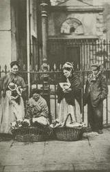 Flower sellers, Covent Garden, London