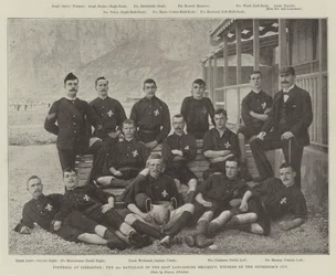 Football at Gibraltar, the 2nd Battalion of the East Lancashire Regiment, Winners of the Governors Cup