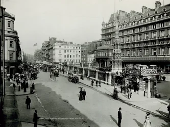 General View Along the Strand with Charing Cross Station