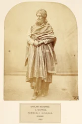 Gholam Mahomed, a Wuttoo, formerly Hindoos, Hissar, from The People of India, by J. Forbes Watson, published 1868