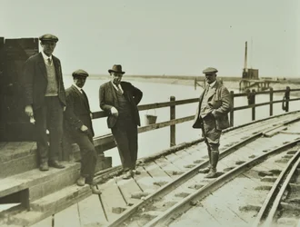 Group of men at Becontree Estate