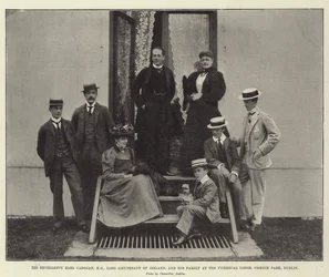 His Excellency Earl Cadogan, Lord Lieutenant of Ireland, and his Family at the Viceregal Lodge, Phoenix Park, Dublin