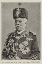 His Highness the late Sultan of Johore, GCMG, KCSI