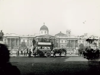 Horse-Drawn Transport in Trafalgar Square