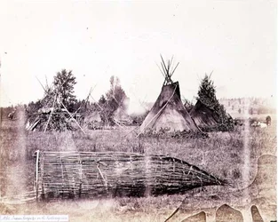Indian Lodges on the Kootenay River