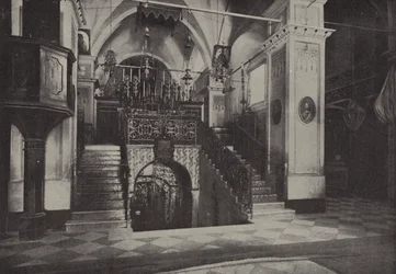 Interior Latin Church of Annunciation, Nazareth, standing over the site of the home of Joseph