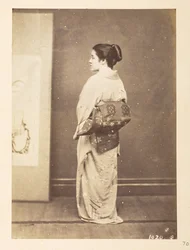 Japanese Woman in Traditional Dress, Lucas Collection: Photographic Record of the World Tour of Charles James and Morton P. Lucas