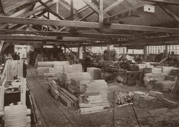 Joinery factory, Burton-on-Trent: View of joiners