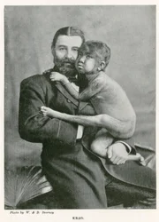Krao, The Missing Link, Exhibited at the Aquarium, Westminster, London, in 1887
