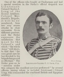 Lieutenant-Colonel C J Long, RA