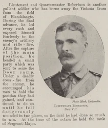 Lieutenant Robertson, New VC
