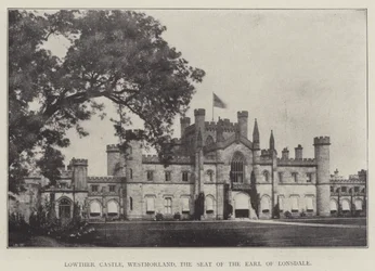 Lowther Castle, Westmorland, the Seat of the Earl of Lonsdale