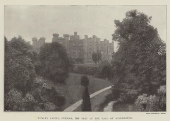 Lumley Castle, Durham, the Seat of the Earl of Scarbrough