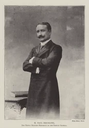 M Paul Deschanel, the Newly Elected President of the French Chamber