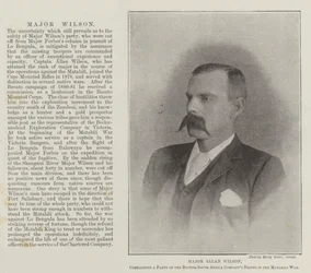 Major Allan Wilson, commanding a Party of the British South Africa Company