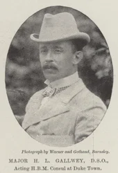 Major H. L. Gallwey, DSO, Acting HBM Consul at Duke Town