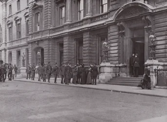 Metropolitan Policemen going on Duty at Bow Street