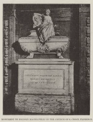 Monument to Niccolò Machiavelli in the Church of Santa Croce, Florence