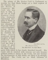 Mr Evelyn Cecil, the New MP for East Herts