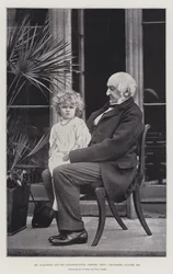 Mr Gladstone and His Granddaughter, Dorothy Drew, Hawarden, October 1893