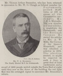 Mr T A Bramsdon, the Newly Elected MP for Portsmouth