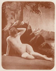 Nudist art: Lady of the Lake