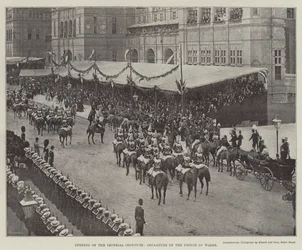 Opening of the Imperial Institute, Departure of the Prince of Wales