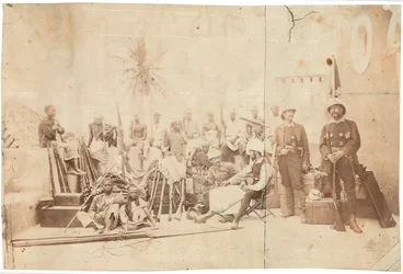 Photograph from an album belonging to Henry Morton Stanley