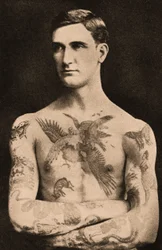 Portrait of a Man Tattooed by Sutherland MacDonald