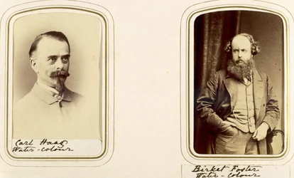 Portraits of Carl Haas and Myles Birket Foster