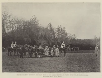 Prince Bismarcks Eightieth Birthday, Visit of the German Emperor to Prince Bismarck at Friedrichsruh