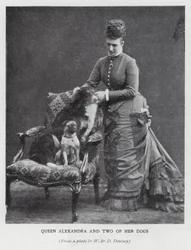 Queen Alexandra and two of her dogs