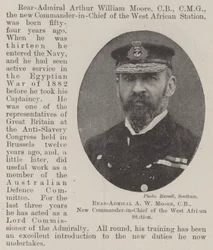 Rear-Admiral A W Moore, CB, New Commander-in-Chief of the West African Station